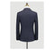 Customized Wool Suit Men's Bridegroom Wedding Dress Business Casual Navy Blue Suit