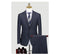 Customized Wool Suit Men's Bridegroom Wedding Dress Business Casual Navy Blue Suit