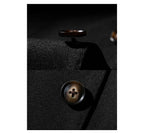 Double Breasted Suit Three Piece Black Host Dress Bridegroom Men's Wedding Dress Suit