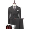 Elegant Men's Set Two Piece Set New Solid Color Slim Fit Temperament Business Fashion Men's Clothing Set