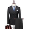 Fashion Luxury Slim Fit Three Piece Men's Jacket Casual Solid Color Double Breasted Set Groom and Best Man Suit