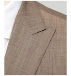 Fashion Luxury Two Piece Set Formal Casual Slim Fit Business Office Party Men's Suit