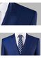 Fashion Slim Fit Formal Business Tuxedo Set 3-piece Double Breasted Wedding Groom Dress Set