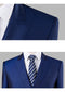 Fashion Slim Fit Formal Business Tuxedo Set 3-piece Double Breasted Wedding Groom Dress Set