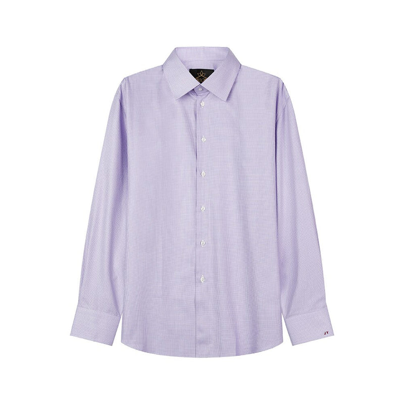 Fashion Trend Business Long Sleeve Purple Men's Shirt