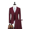 Formal Single Breasted Latest Trousers Men's Suit Shiny Three Piece Set