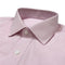 Gentleman Slim Fit Men's Long Sleeve Square Neck Pink Stripe Men's Casual Shirt