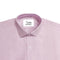 Gentleman Slim Fit Men's Long Sleeve Square Neck Pink Stripe Men's Casual Shirt