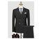 Groom Suit Men's Double Breasted British Business Professional Dress Slim Korean Wedding Dress Suit Men's Dress