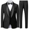 Suit Coat Pants Vest Set Fashionable Men's Casual Business Wedding Dress Evening Dress