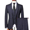 Men's Fashion Three Piece Formal Business Plaid Suit Boutique Plaid Wedding Dress Set