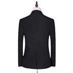 Tailored Groom's Dress Tuxedo Three Piece Set Groom's Best Man Formal Business Suit Men's Suit