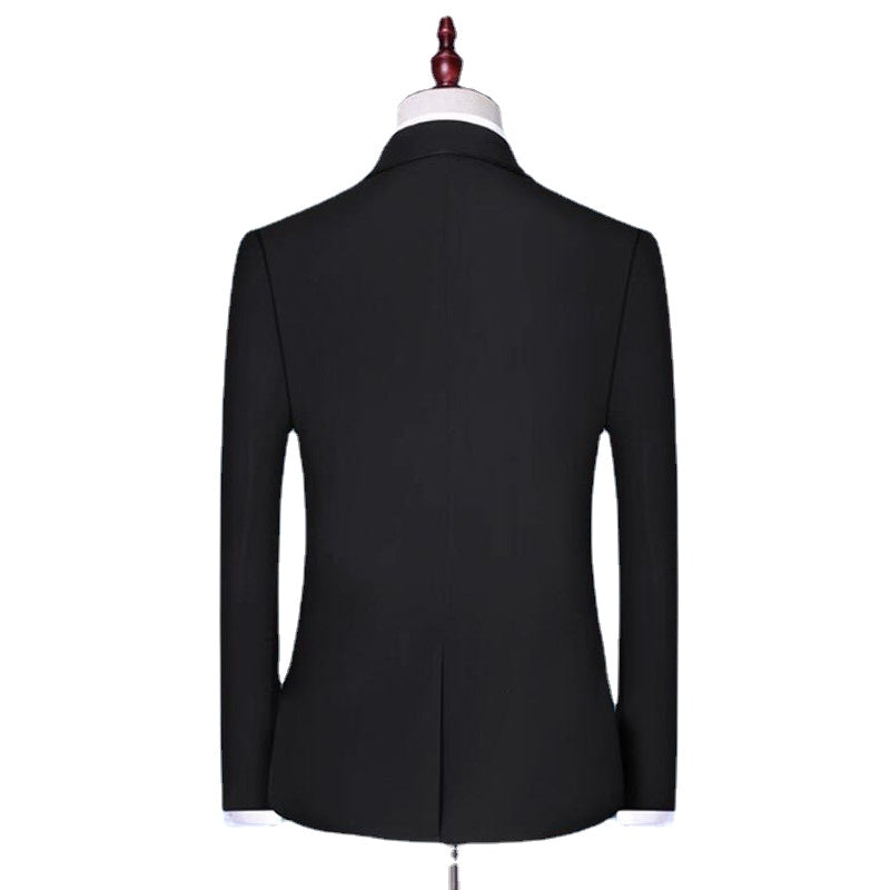 Tailored Groom's Dress Tuxedo Three Piece Set Groom's Best Man Formal Business Suit Men's Suit