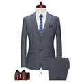 Formal New Men's Set 3-piece Set for Men's Leading Wedding Dress Banquet Men's Slim Fit Set