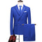 Men's Suit with Lapel and Solid Color Suit, Men's Wedding Groom with Slim Fitting Standing Collar Suit, Tuxedo