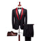 Fashion Wedding Groom Business Party Men's Set Slim Fit Suit Formal Ball Dress Men's Green Set