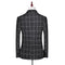 New Suit Set Men's Gentlemen's Three Piece Checkered Casual Korean Version Slim Fit Groom Wedding Suit Set