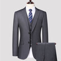 Men's Set Three Piece Business Casual Fit Set Groom Wedding Dress Set Men's Wedding Dress