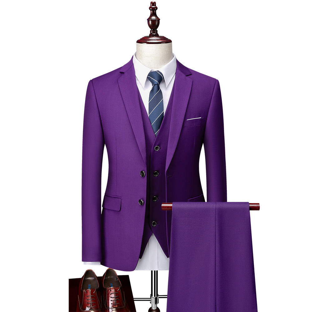 High Quality Customized Classic Formal 3-piece Set for Men's Business Suit Slim Fitting Suit and Pants Wedding Party Men's Suit