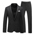 Men's Business Fashion Solid Color Slim Fit Suit Pants Set Wedding Tailcoat Men's Clothing