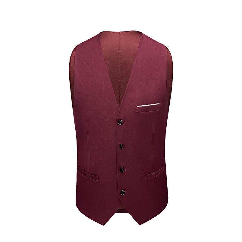 Fashion Wedding Groom Business Party Men's Set Slim Fit Suit Formal Ball Dress Men's Green Set