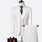 Tailored Handmade High-quality Satin Lapel Business Suit Men's Set of 3 Pieces