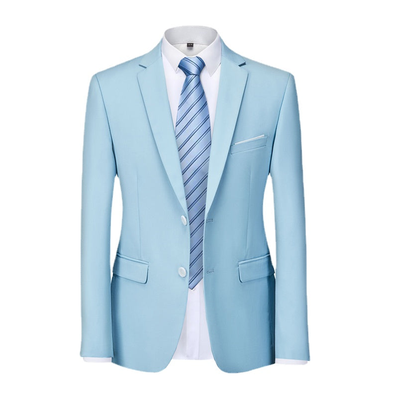 Men's Suit Coat Solid Color Formal Business Men's Suit Coat Groom Men's Wedding Dress Social Party