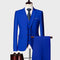 Fashion Slim Fitting Suit 3-piece Wedding Formal Lapel Wedding Banquet Men's Set