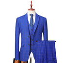 Men's Suit Slim Fitting Tuxedo 3-piece Set Formal Dinner Wedding Groom's Clothing