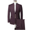 2023 New Single Breasted Men's Set 3-piece Chinese Groom Tailcoat Slim Fit
