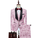 Men's Dress Formal Fashion Business Tuxedo Men's Wedding Set Men's Set 3-piece Formal Jacket