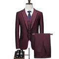 Customized Men's Set 3-piece Wedding Dress Slim Fitting Formal Men's Set