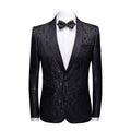 High Quality Men's Suit Jacket with One Button Slim Fitting Stage Singer Men's Fashionable Formal Tuxedo
