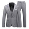 Men's Business Fashion Solid Color Slim Fit Suit Pants Set Wedding Tailcoat Men's Clothing