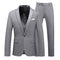 Men's Business Fashion Solid Color Slim Fit Suit Pants Set Wedding Tailcoat Men's Clothing