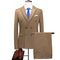 Men's Suit with Lapel and Solid Color Suit, Men's Wedding Groom with Slim Fitting Standing Collar Suit, Tuxedo