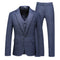 Men's Business Leisure Advanced Simple Wedding Dating Gentleman Set Three Piece Set