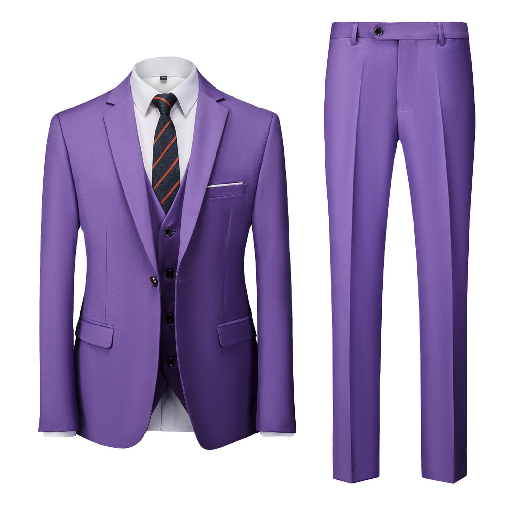 Tailor Shop Customized Fashion Men's Casual Business Wedding Set of 3 Pieces