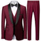 New Fashion Men's Casual Boutique Business Wedding Dress Suit Coat Pants