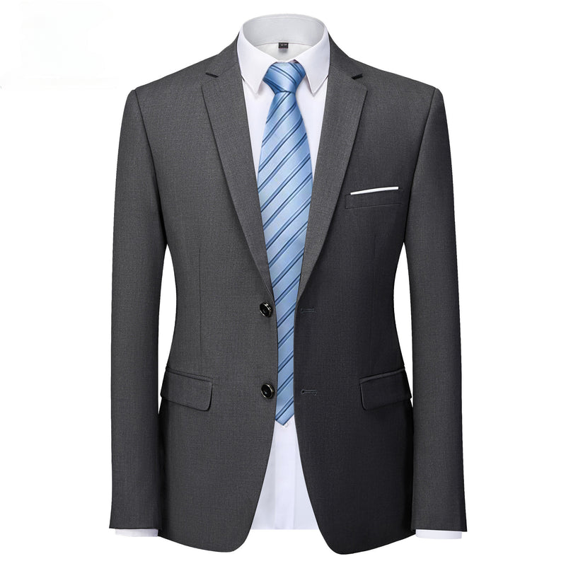 Men's Suit Coat Solid Color Formal Business Men's Suit Coat Groom Men's Wedding Dress Social Party