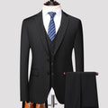 Men's Set Three Piece Business Casual Fit Set Groom Wedding Dress Set Men's Wedding Dress