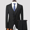 Men's Set Three Piece Business Casual Fit Set Groom Wedding Dress Set Men's Wedding Dress
