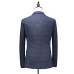 Men's Business Leisure Advanced Simple Wedding Dating Gentleman Set Three Piece Set