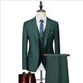New Design Formal Fashion Men's Customized Clothing 3-piece Wedding Set Slim Fit Men's Set