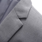 Men's Suit with Lapel and Solid Color Suit, Men's Wedding Groom with Slim Fitting Standing Collar Suit, Tuxedo