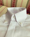 Custom Made Shirts with White Collar and White French Cuffs Mother of Pearl Buttons Medium Cutaway Collar