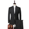 2023 New Single Breasted Men's Set 3-piece Chinese Groom Tailcoat Slim Fit