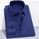 Men's Work Clothes Shirts Customized Business Office Long Sleeved Shirts Casual Stripes