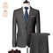 Tailor Shop Customizes High-quality Gray Business Casual Suit for Formal Occasions Banquets Weddings