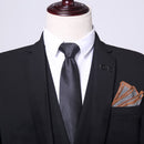 Tailored Groom's Dress Tuxedo Three Piece Set Groom's Best Man Formal Business Suit Men's Suit